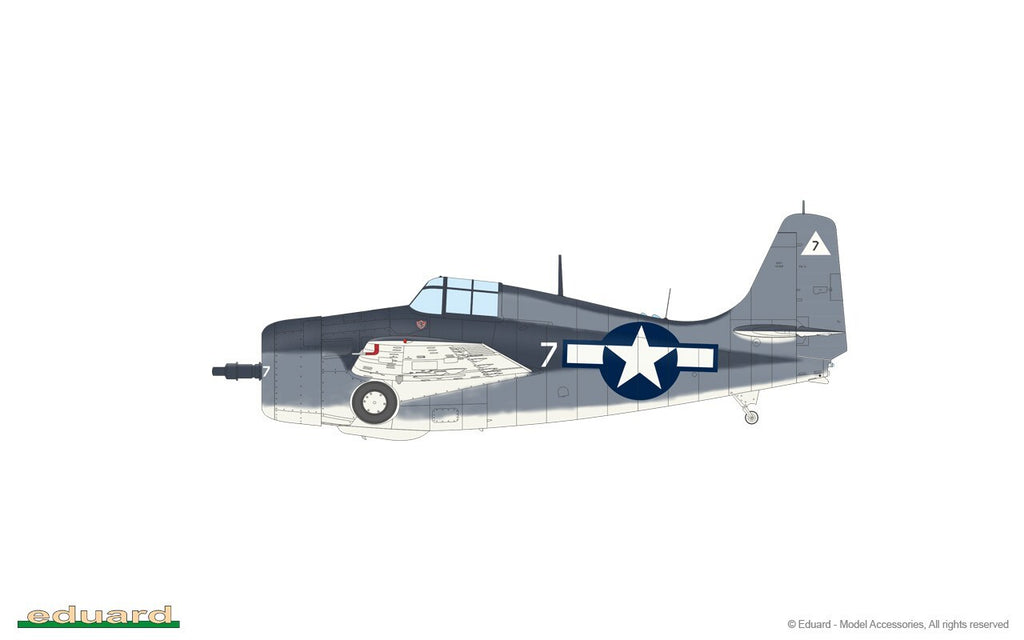 Eduard 1:48 Scale WWII Grumman FM-2 Wildcat ProfiPACK Edition Model Kit - 82205