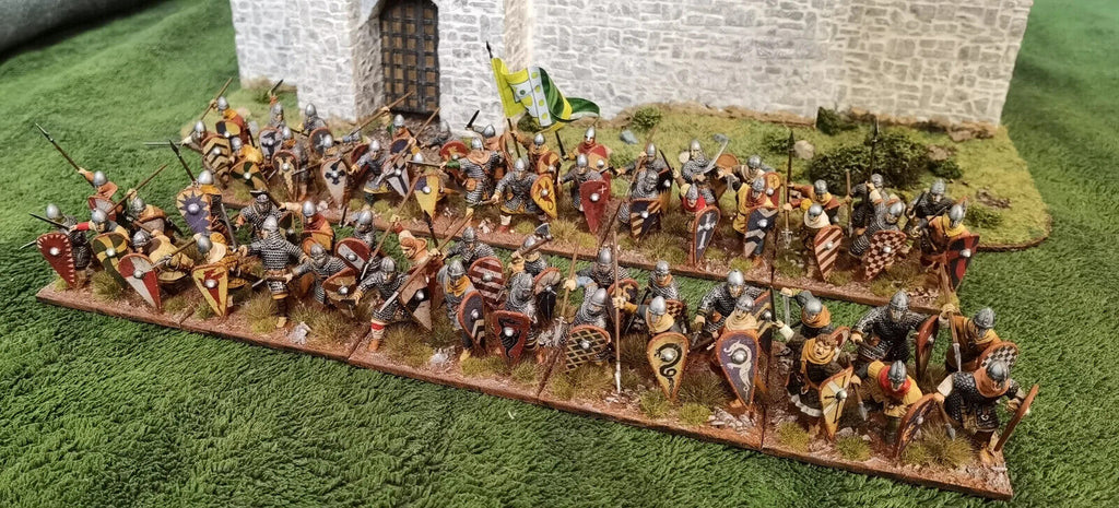 Victrix Warriors Of The Dark Ages 28mm Plastic Norman Infantry Models - VXDA004