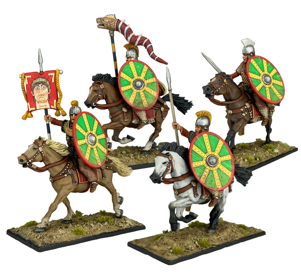 Victrix 28mm Scale Plastic Late Roman Infantry & Heavy Cavalry Warband - VXWB001