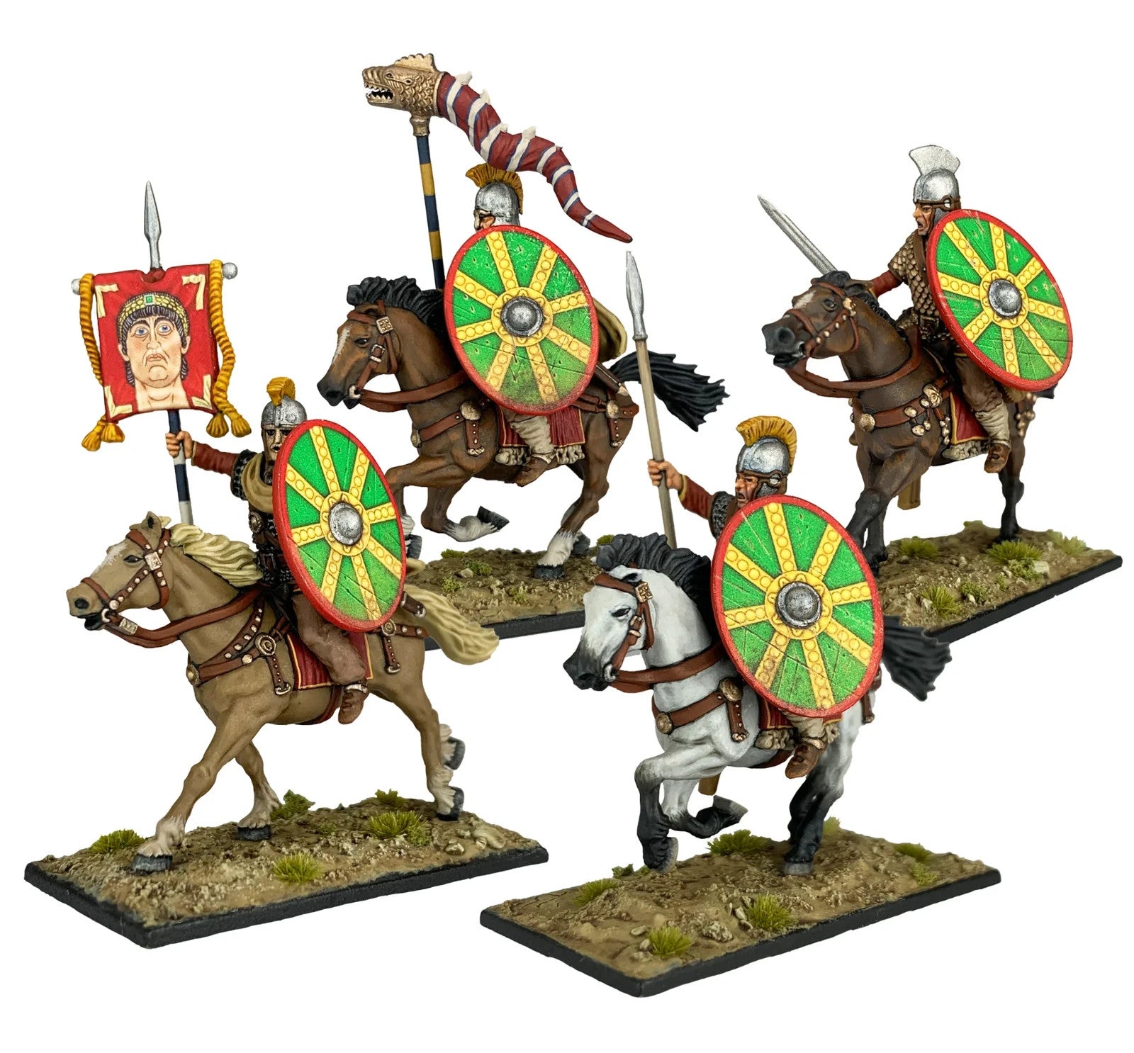 Victrix 28mm Scale Plastic Late Roman Infantry & Heavy Cavalry Warband - VXWB001