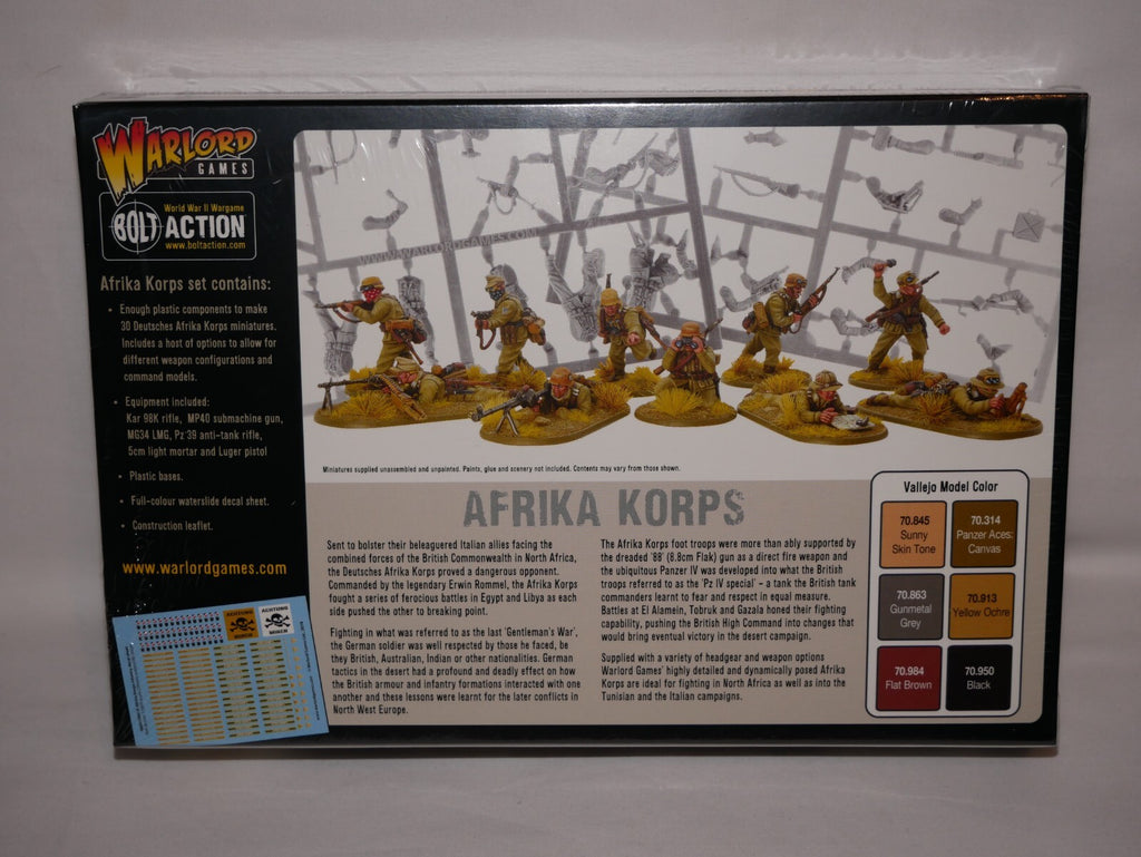 Warlord Games Bolt Action 1:56 Afrika Korps WWII German Grenadiers - 402012030