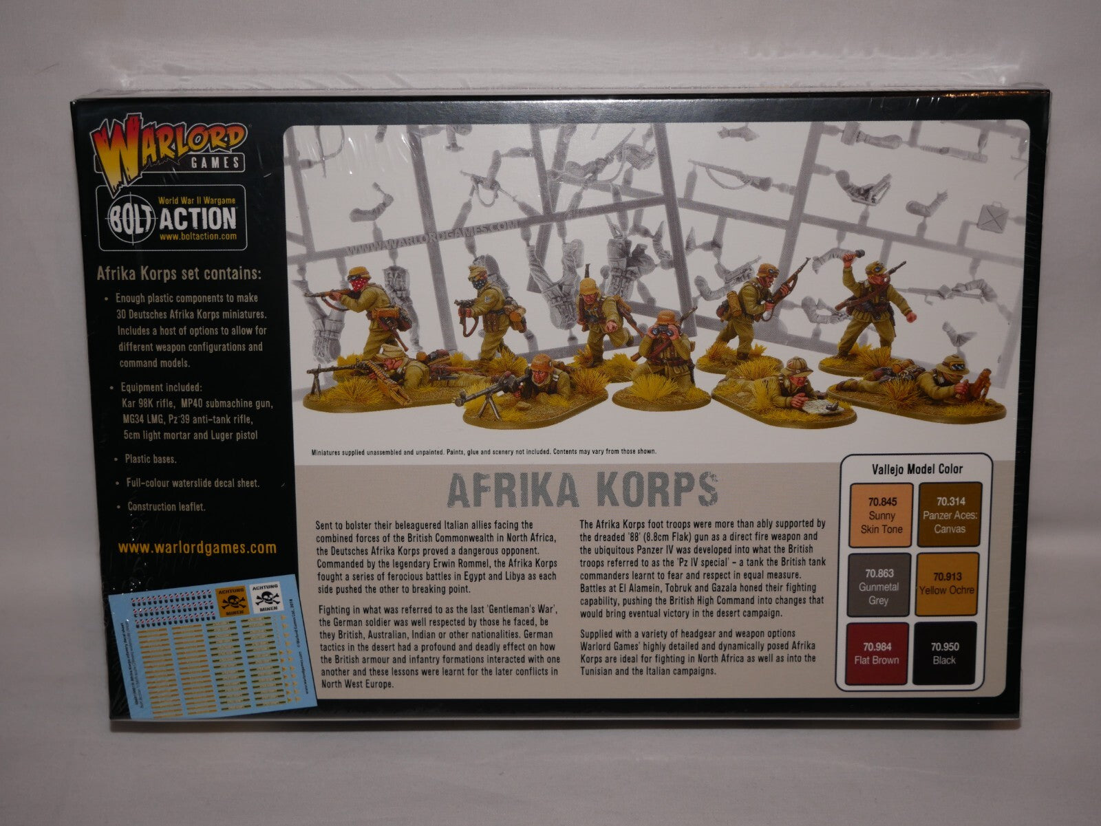 Warlord Games Bolt Action 1:56 Afrika Korps WWII German Grenadiers - 402012030
