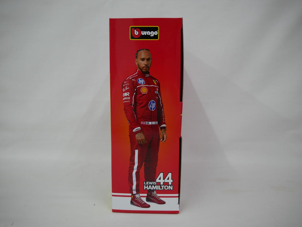Burago 1:43 Scuderia Ferrari Formula One Team L.Hamilton Pit Pass Diorma Playset - #18-36865H