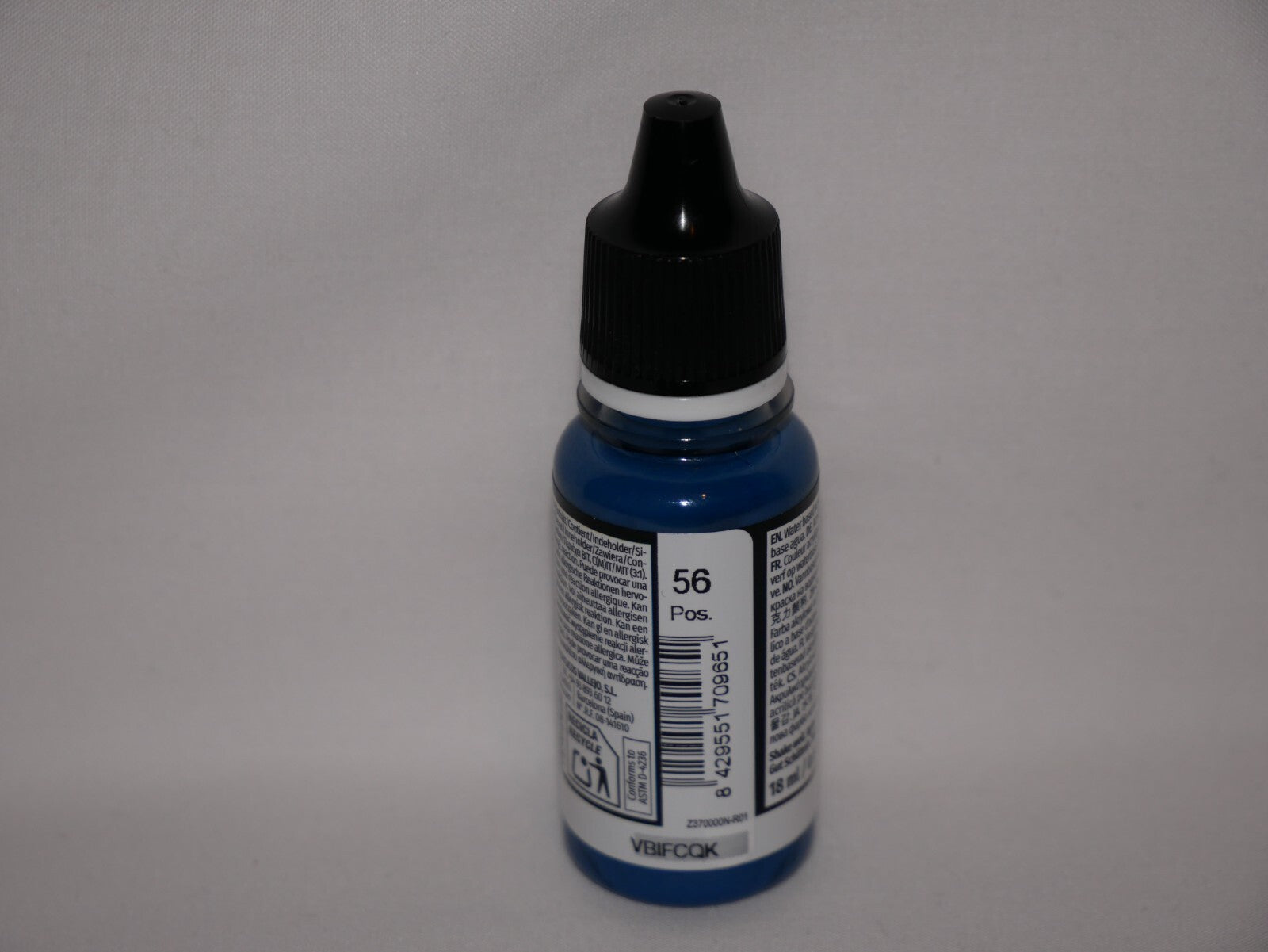 Vallejo Model Color Prussian Blue Acrylic 18ml/0.60 fl oz Dropper Bottle 70.965