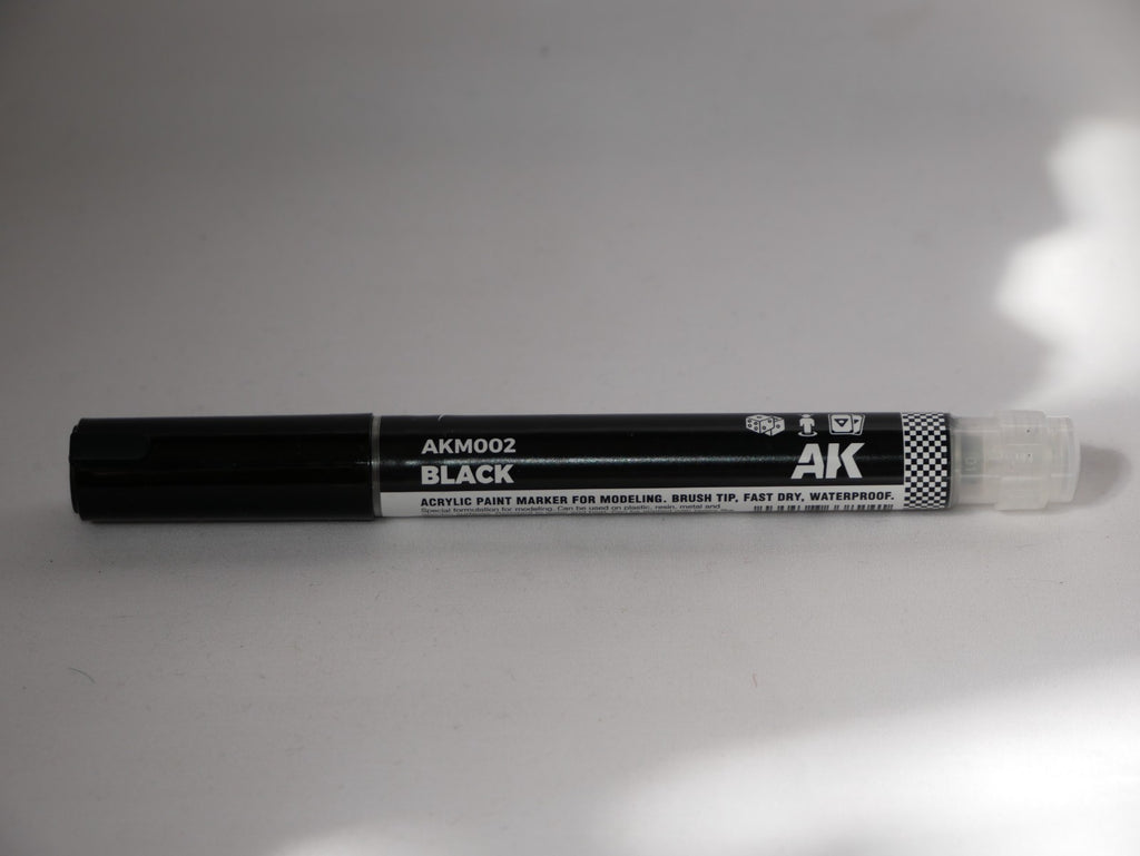 AK Interactive Acrylic Paint Playmarkers For Model Tabletop Games Black - AKM002