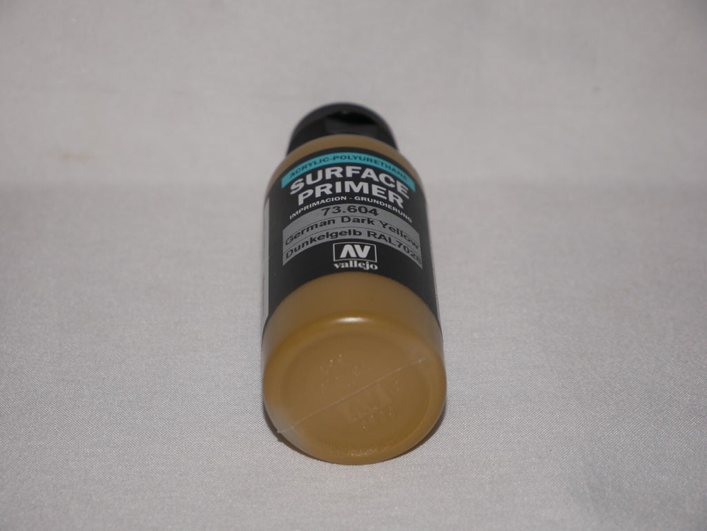 Vallejo Polyurethane Surface Primer German Dark Yellow 60ml Bottle - 73.604