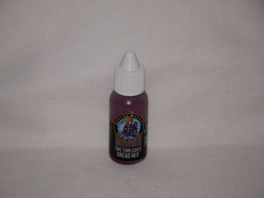 Duncan Rhodes Painting Academy 'Two Thin Coats' Dread Red 15ml Bottle - 10064