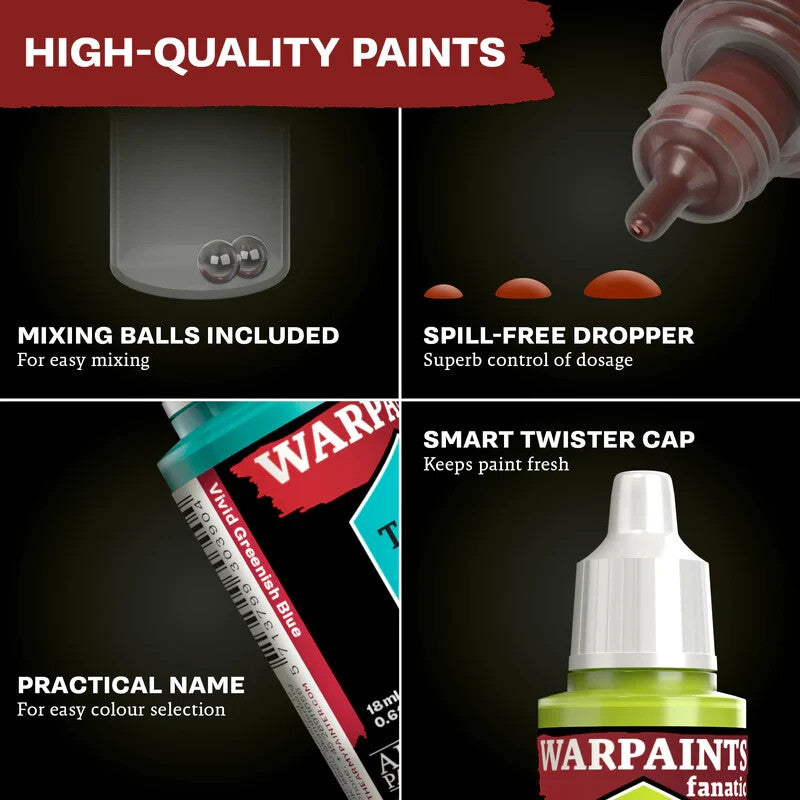 The Army Painter Warpaints Fanatic Range Metallics Paint Set (10 Colours) WP8069