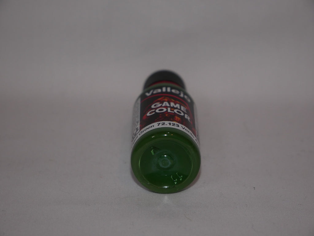 Vallejo Game Color Acrylics Angel Green 18ml/0.6 fl oz Dropper Bottle - 72.123