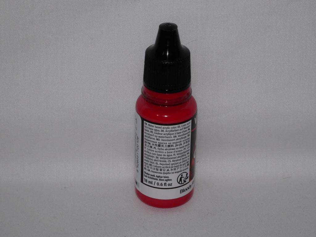 Vallejo Game Color Acrylic Range Bloody Red 18ml/0.6 fl oz Dropper Bottle 72.010
