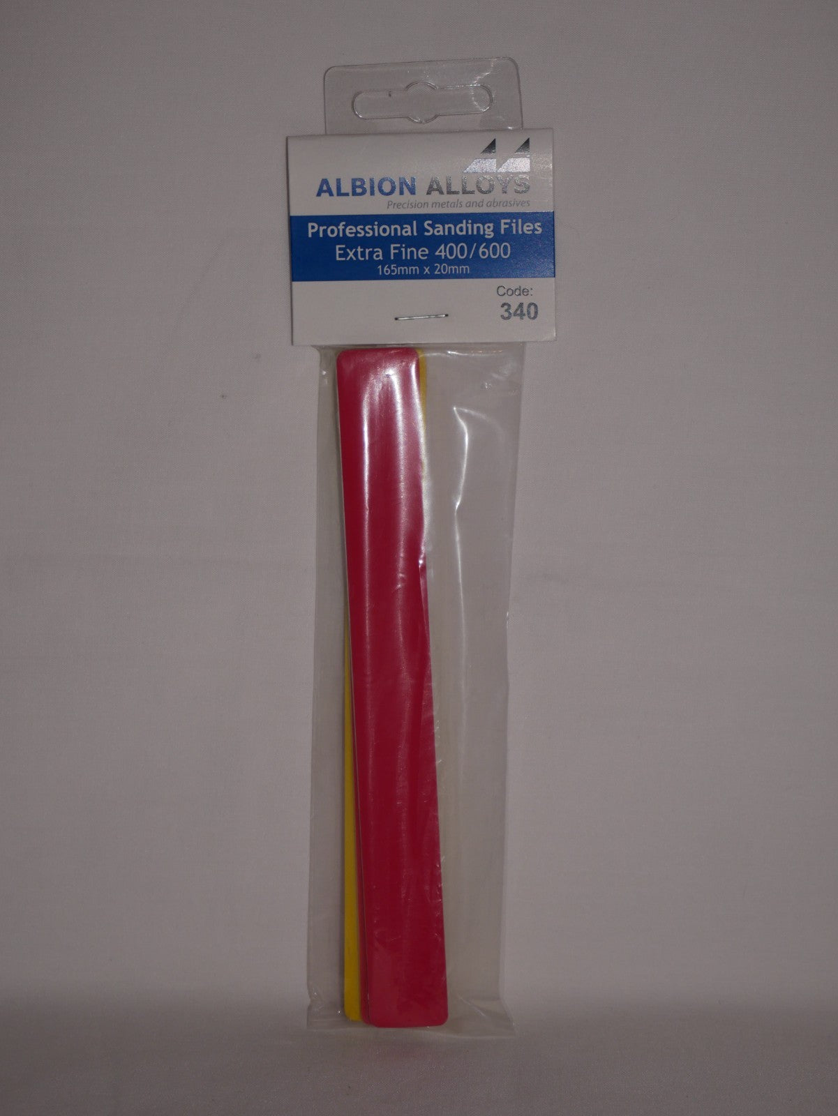 Albion Alloys Professional Sanding Files Extra Fine 400/600 (165mm x 20mm) - 340