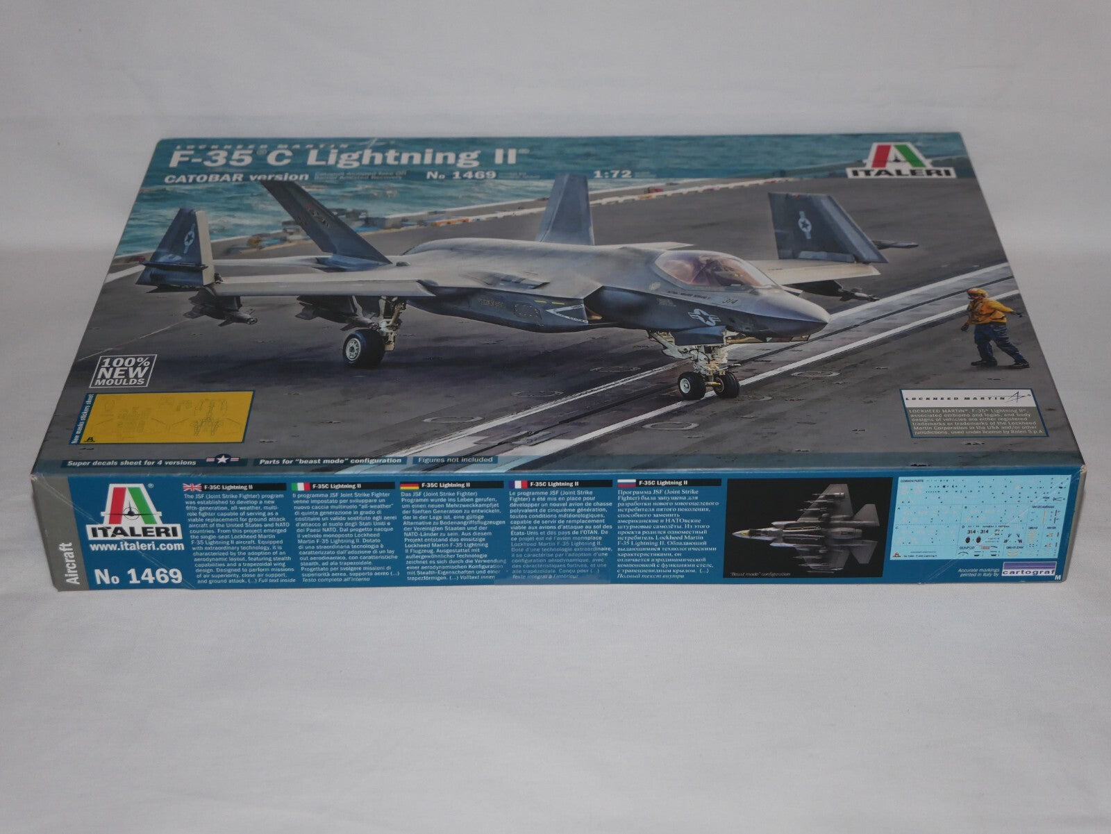 Italeri 1:72 Scale Lockheed Martin F-35C Lightning II ''CATOBAR Version'' - 1469