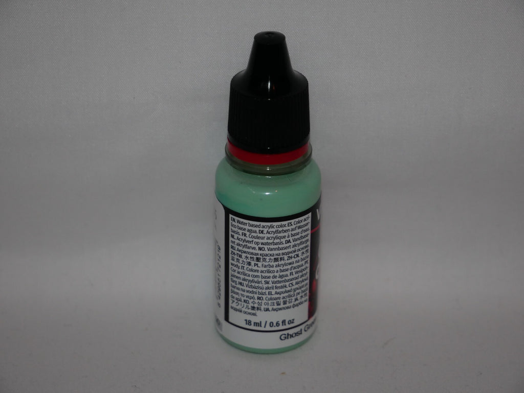 Vallejo Game Color Acrylics Ghost Green 18ml/0.6 fl oz Dropper Bottle - 72.121