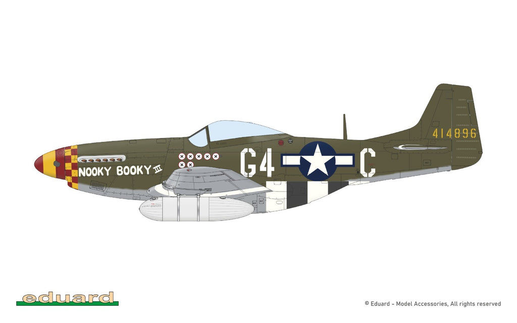 Eduard 1:72 Scale North American P-51D Mustang ProfiPACK Edition Model Kit 70173