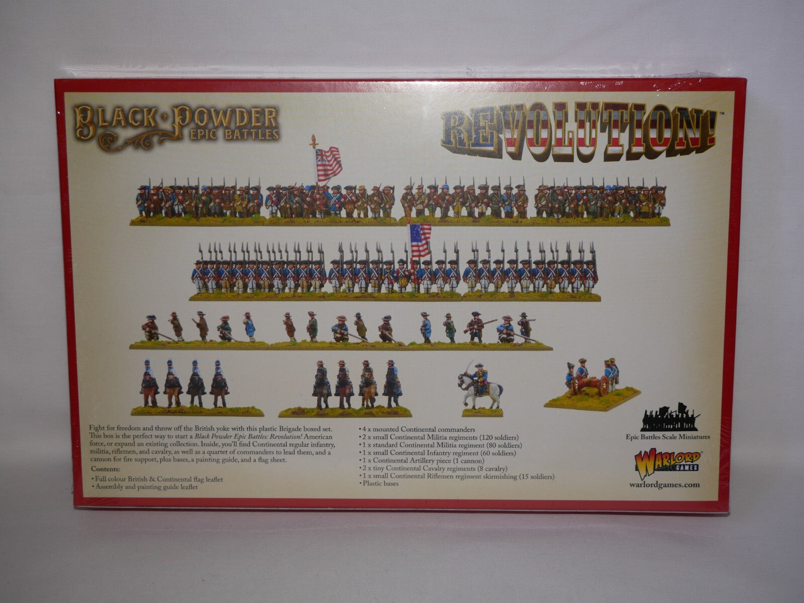 Black Powder Epic Battles Revolution 15mm Continental Army Brigade - (312403406)
