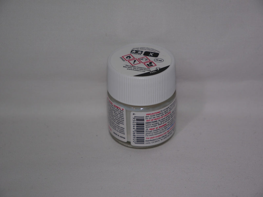 Tamiya Color Acrylic Modeling Paint Mini X-2 White 10ml (1/3oz) Glass Jar 81502