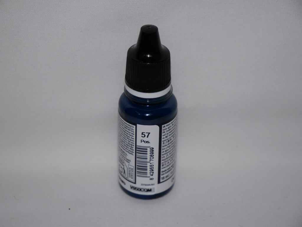 Vallejo Model Color Dark Prussian Blue Acrylic 18ml /0.60 fl oz Dropper - 70.899
