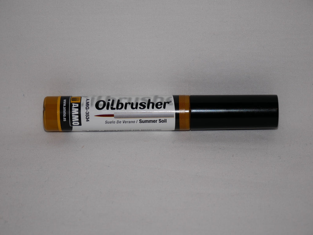 Ammo By Mig Jimenez Summer Soil Oilbrusher With Fine Brush Applicator A.MIG-3534