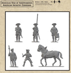 Hat Industrie 1:56 American War Of Independence American Infantry Command - 2005