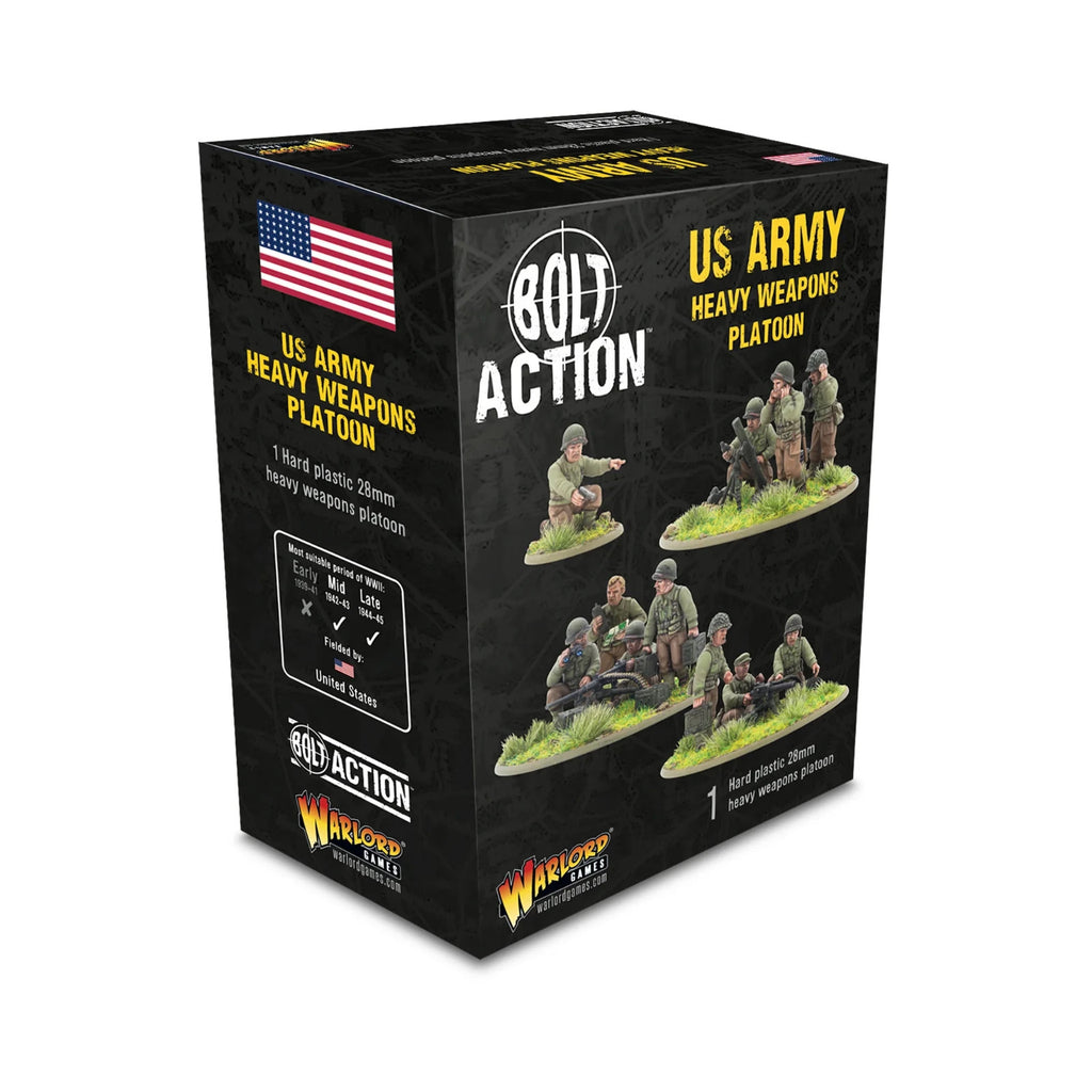 Warlord Games Bolt Action 1:56 Scale US Army Heavy Weapons Platoon - 402013055