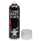 The Colour Forge Hobby Supplies Matt Black Model Primer 500ml Aerosol Spray Can