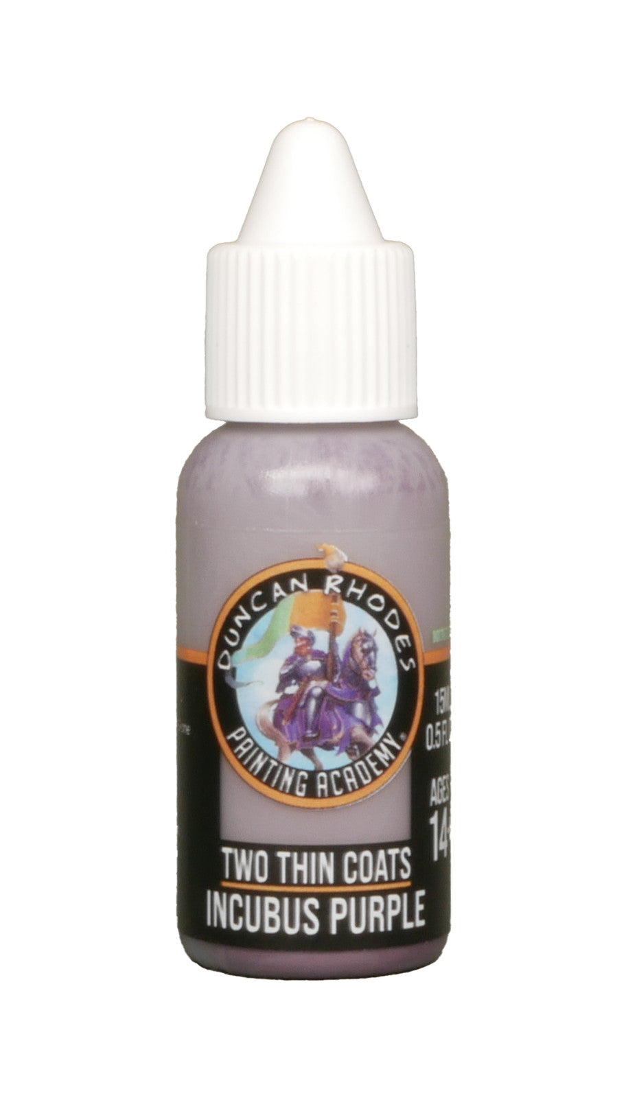 Duncan Rhodes Painting Academy Two Thin Coats Incubus Purple 15ml Bottle - 10151