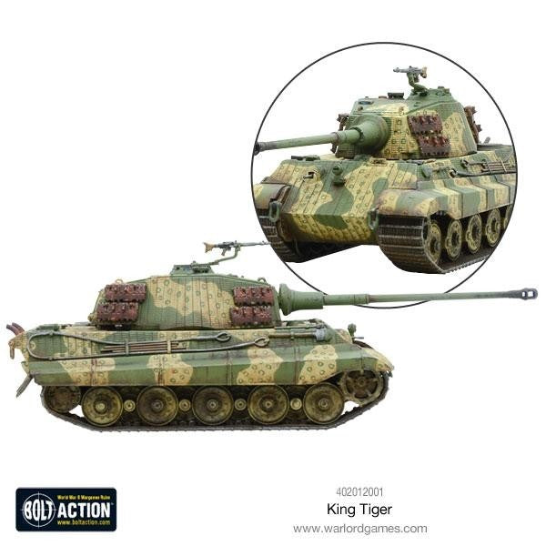 Warlord Games Bolt Action 1:56 Scale WWII German King Tiger Heavy Tank - 402012001