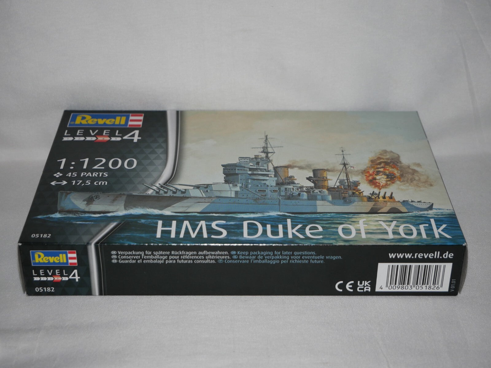 Revell 1:1200 HMS Duke of York WWII UK Battleship Model Kit Skill Level 4 05182