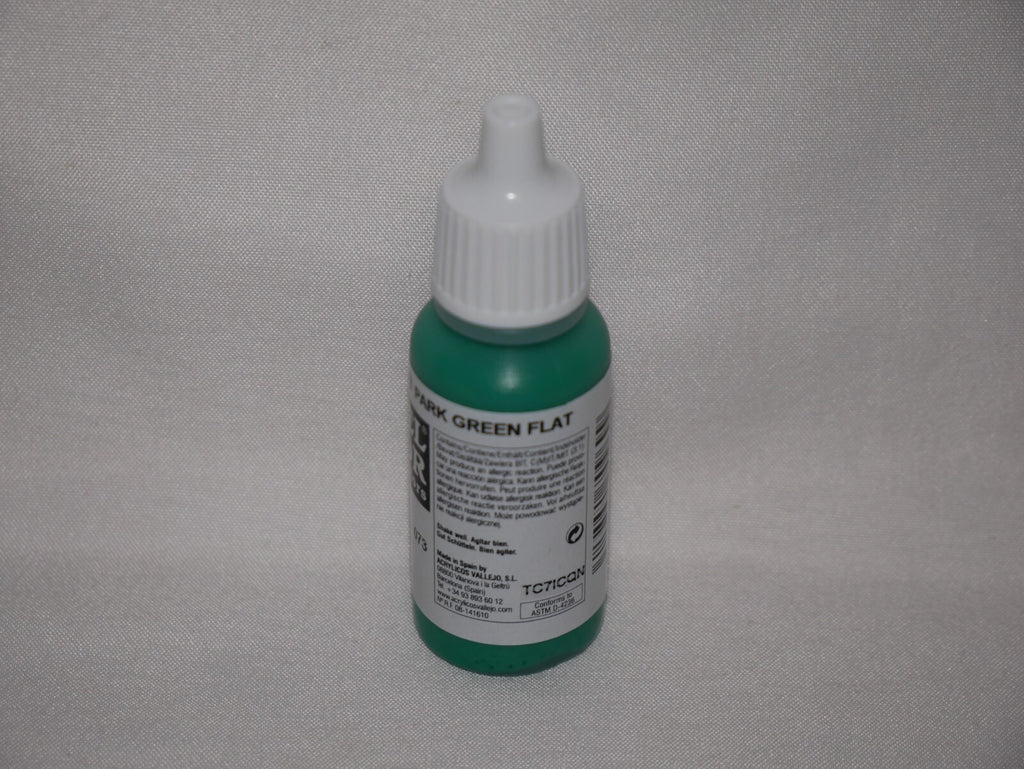 Vallejo Model Color Park Green Flat Acrylic 17ml Dropper Bottle - 70.969