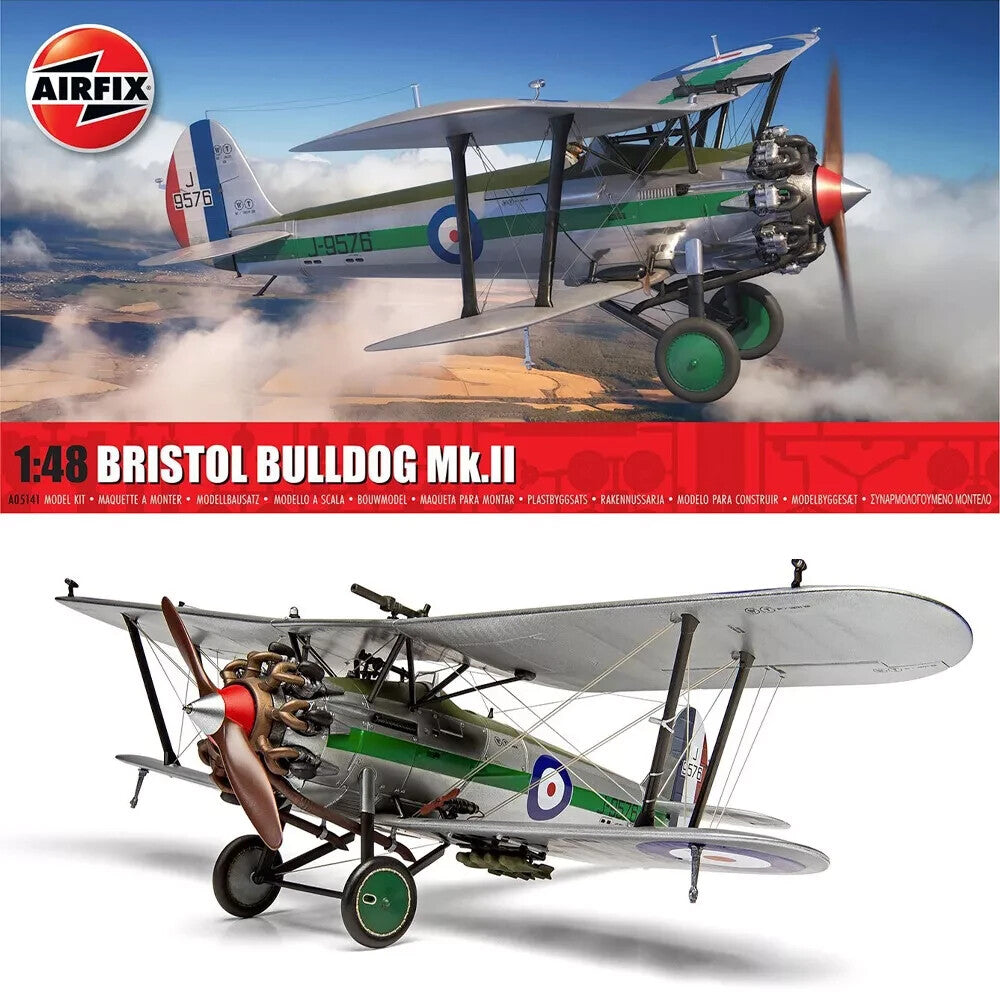 Airfix 1:48 Scale Bristol Bulldog Mk.II Model Plane Kit Skill Level 3 - A05141
