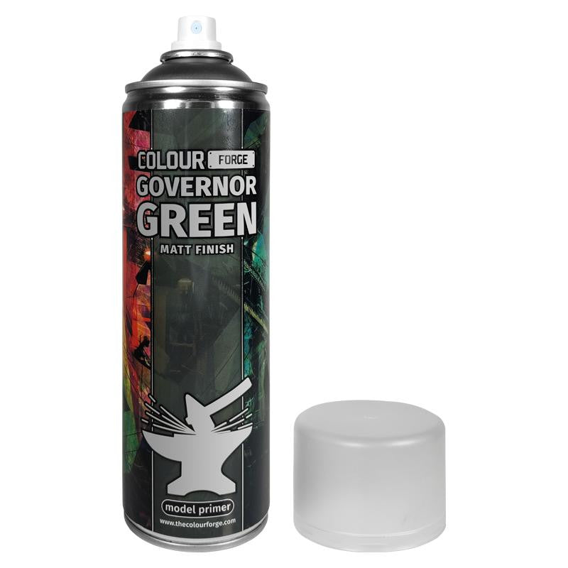 The Colour Forge Governor Green Matt Finish Model Primer 500ml Aerosol Spray Can