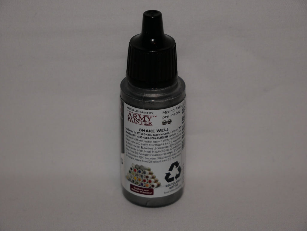 The Army Painter Warpaints Fanatic Gun Metal Metallic 18ml Dropper Bottle WP3193