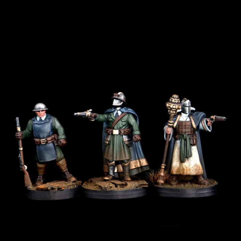 Wargames Atlantic 32mm Hard Plastic Trench Missionaries Miniatures - WAATW001