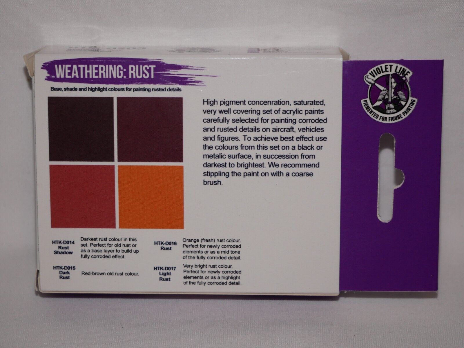 Hataka Hobby Violet Line Pigmented For Figure Painting Weathering Rust HTK-DS03
