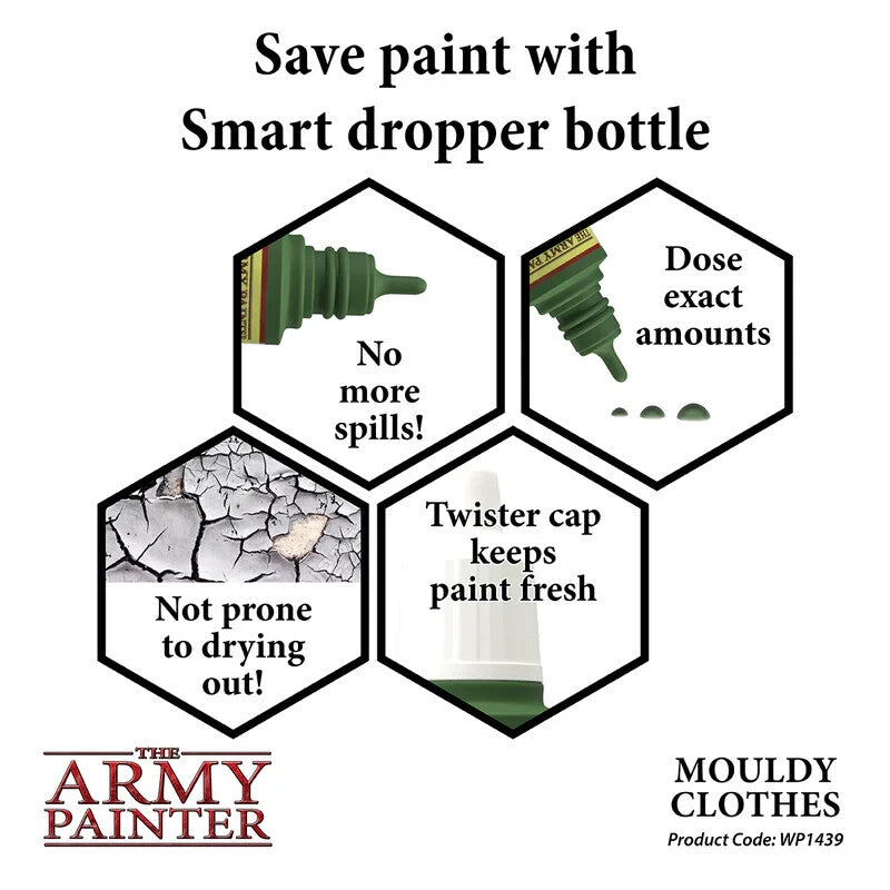 The Army Painter Warpaints Acrylic Mouldy Clothes (18ml) Dropper Bottle - WP1439