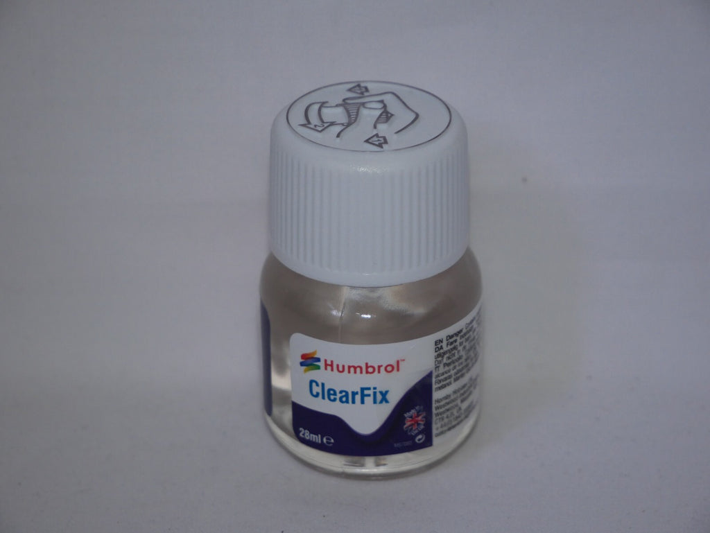 Humbrol Clearfix Solvent Based Glue For Plastic Models 28ml Glass Bottle AC5708
