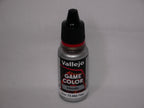 Vallejo Game Color Acrylic Metallic Silver 18ml/0.6 fl oz Dropper Bottle 72.052