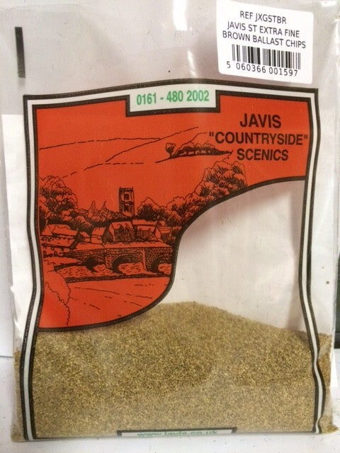 Javis Countryside Scenics Standard Extra Fine Brown Ballast Scatter Chippings - JXGSTBR