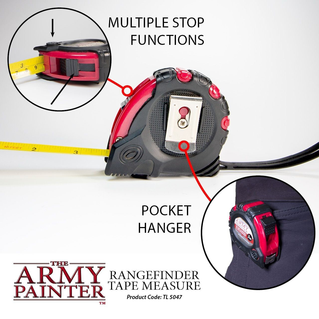 The Army Painter Rangefinder 3m Tape Measure For Table Top Wargaming TL5047