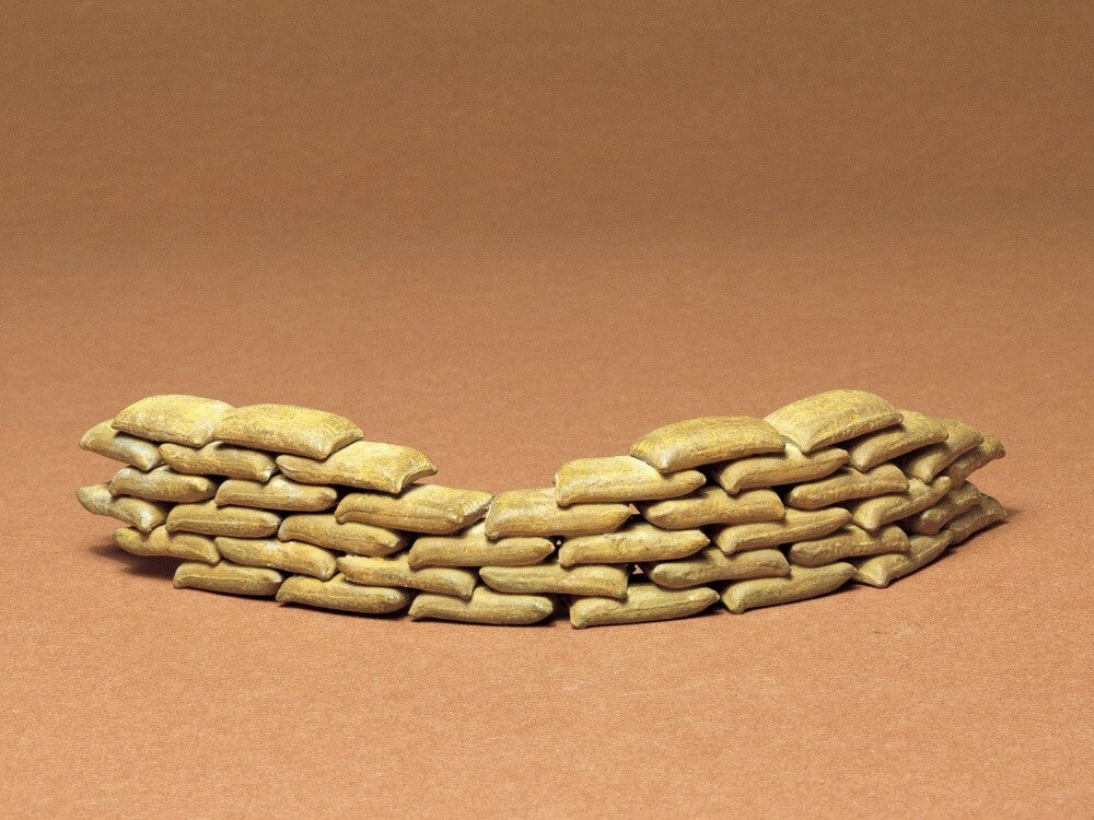 Tamiya Military Miniatures 1:35 Scale (48) Piece Plastic Sand Bag Kit Set 35025