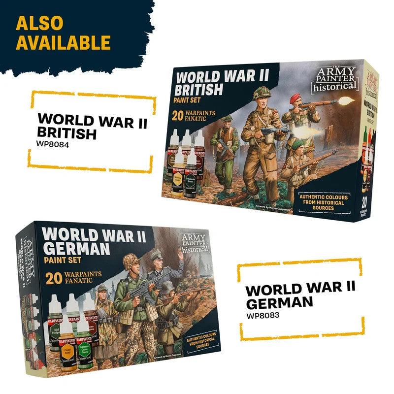 The Army Painter Historical World War II American Paint Set (20 Colours) WP8082