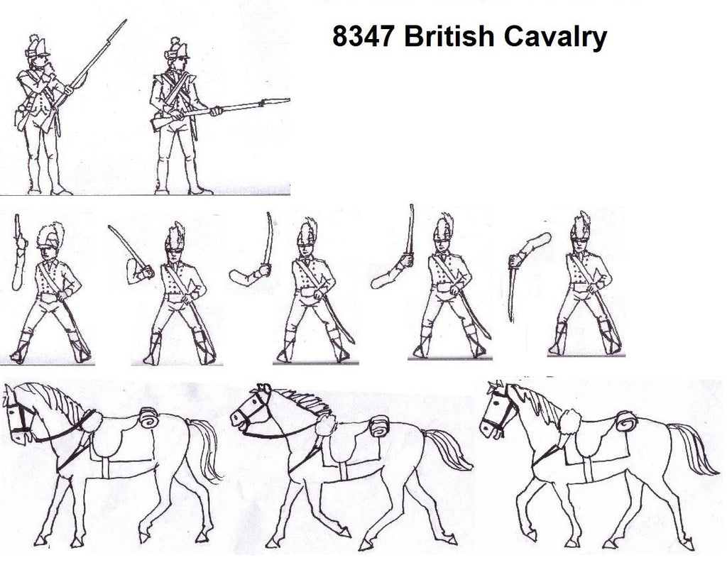 Hat Industrie 1:72 Scale American War Of Independence British Cavalry - 8347