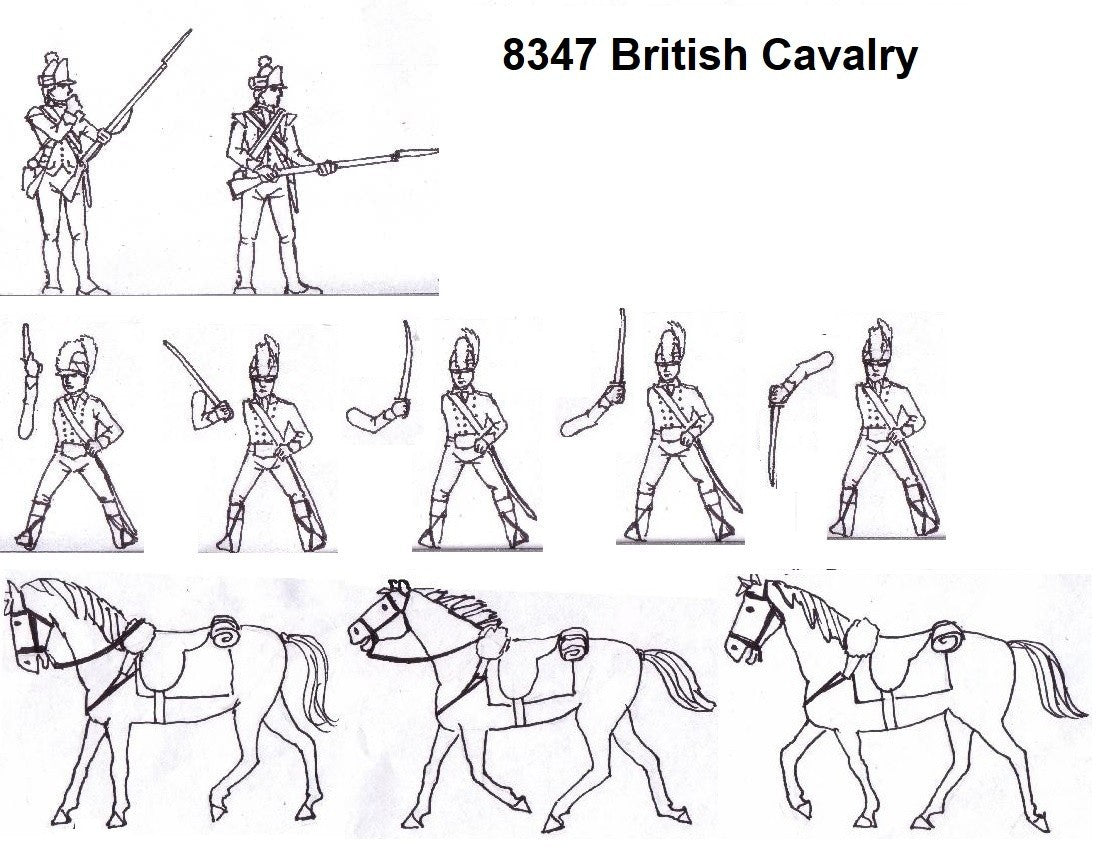Hat Industrie 1:72 Scale American War Of Independence British Cavalry - 8347