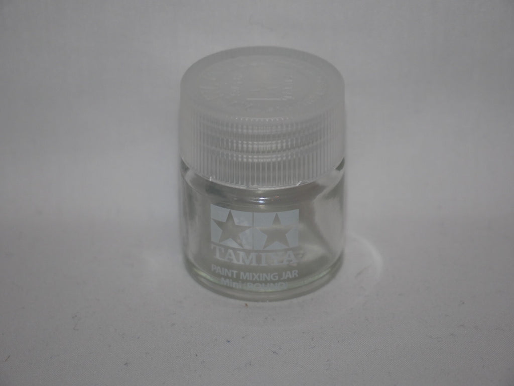 Tamiya Color Acrylic & Enamel Paint 10ml Glass Mini Round Mixing Jar - 81044