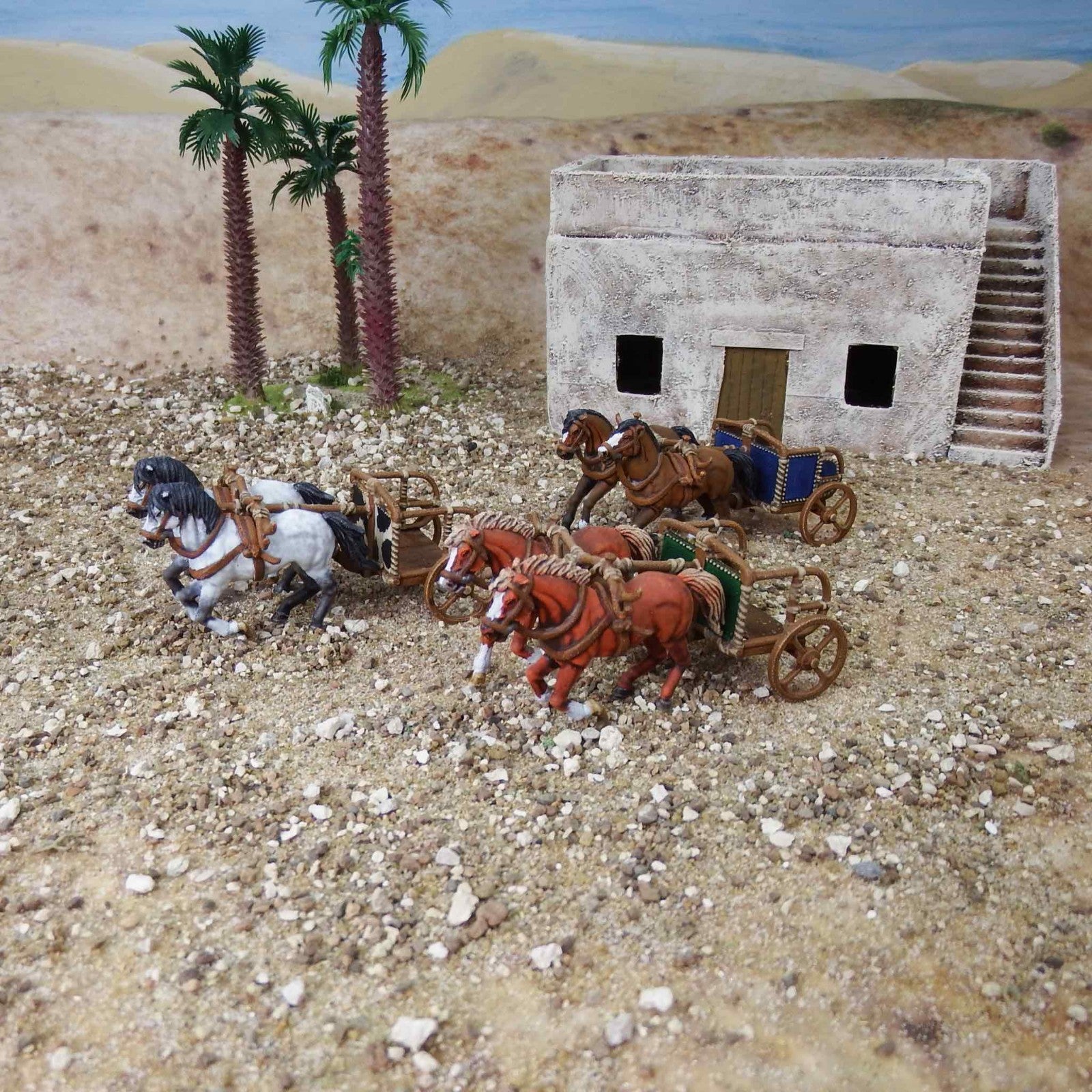 Wargames Atlantic First Empires 28mm Hard Plastic Bronze Age Chariots - WAAFE002