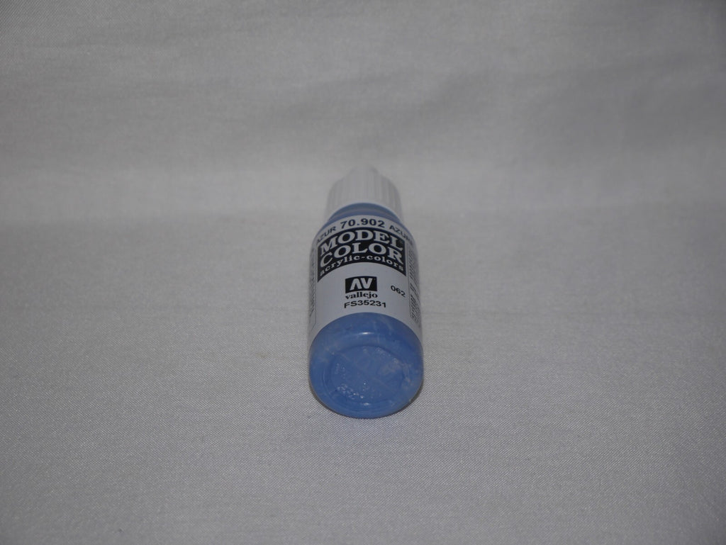 Vallejo Model Color Azure Acrylic  17ml/0.57 fl oz Dropper Bottle - 70.902