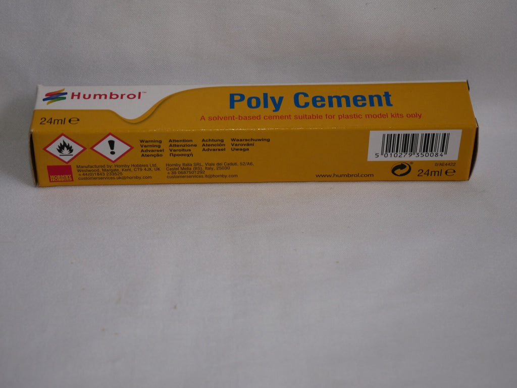 Humbrol Large Poly Cement A Solvent Based Glue For Plastics Models 24ml AE4422