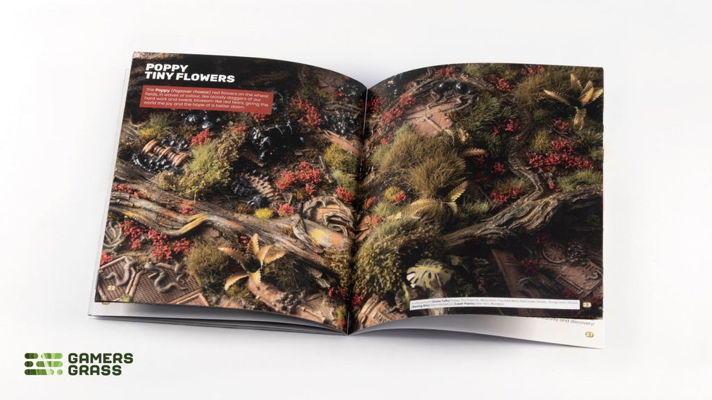 Gamers Grass Flowers Core Set For Wargaming Mini Bases 16x Half Sheets - GGSB-FCS