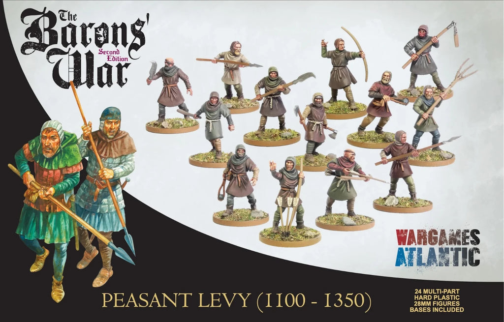 Wargames Atlantic The Barons' War 28mm Peasant Leavy (1100 - 1350) - WAAAC003