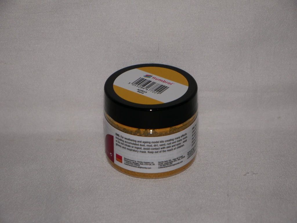 Humbrol Sand Weathering Powder 45ml Plastic Tub For Model Weathering - AV0013